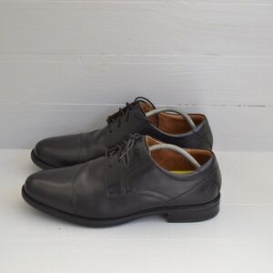 Florsheim Black Midtown Cap Oxfords Men's 12 3E Ortholite Leather Formal Shoes